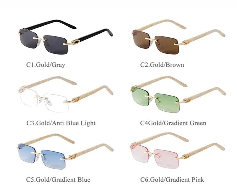 Rectangle Frameless Sunglasses