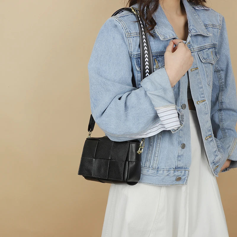 Square Cow Leather Shoulder/Cross Bag